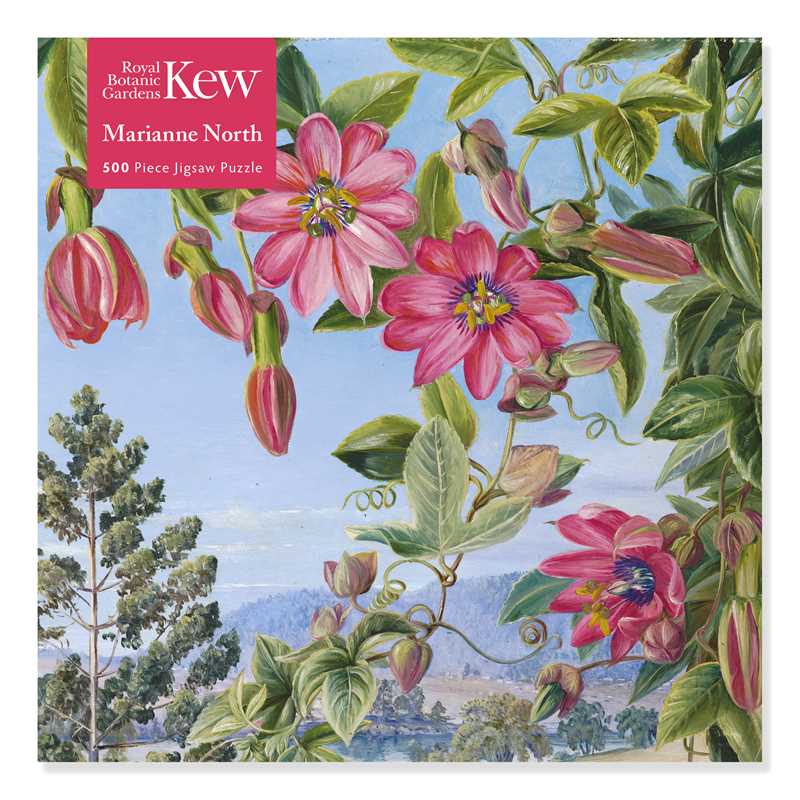 Adult Jigsaw Puzzle Kew: Marianne North: View in the Brisbane Botanic Garden (500 pieces) by: Jigsaw; 1 pages / English