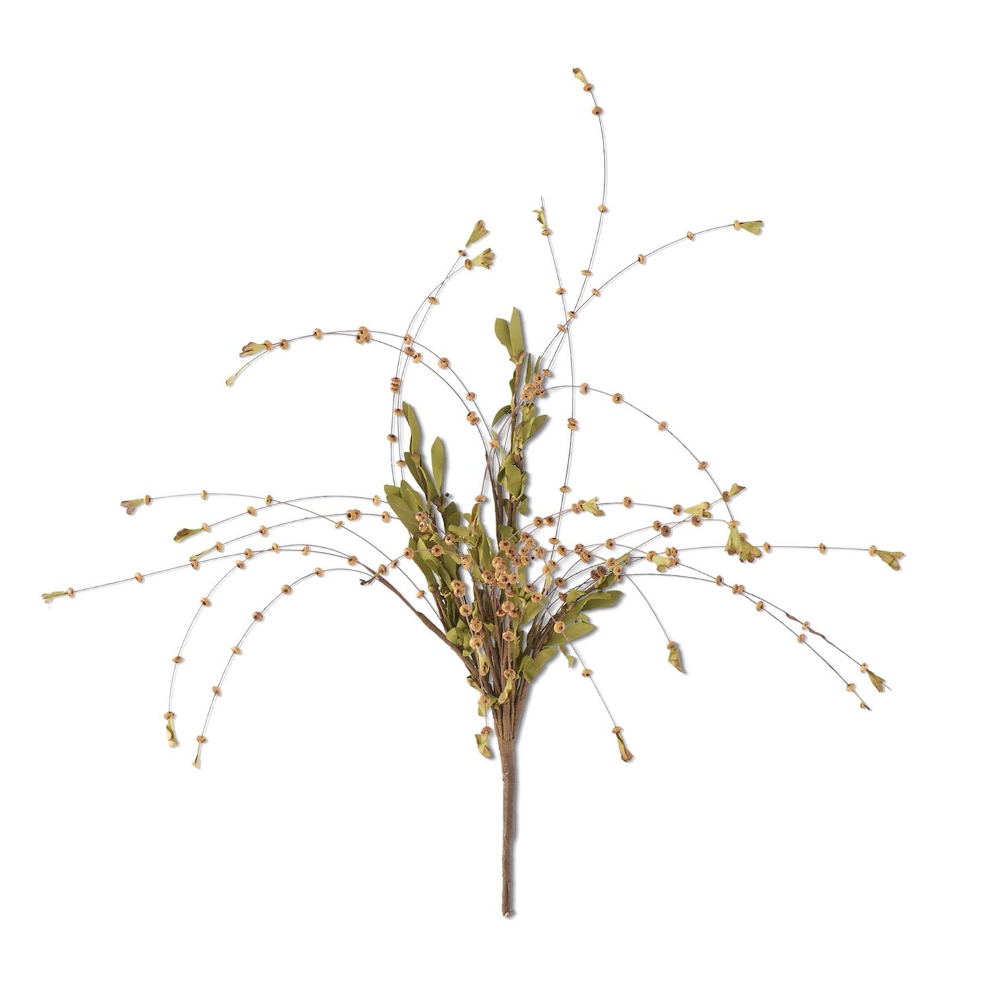 Brown Bead Bud Spray