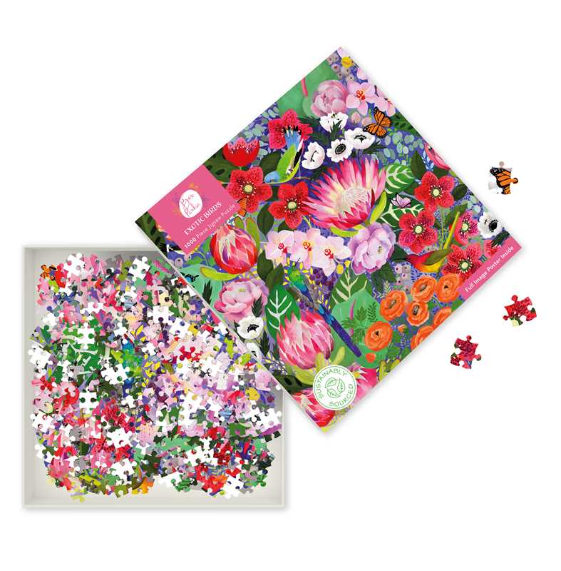 Adult Sustainable Jigsaw Puzzle Bex Parkin: Exotic Birds by: Jigsaw; 1 pages / English