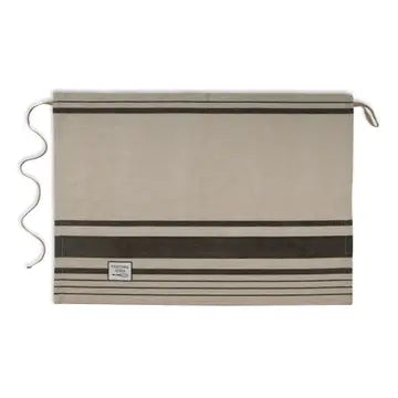 Flax & Black Dishtowel apron