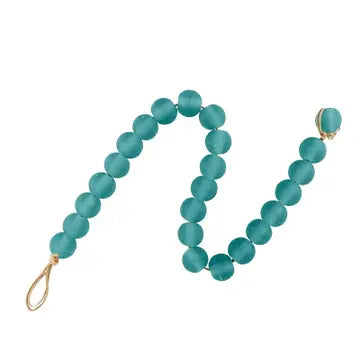 Decor Beads - Teal Glass