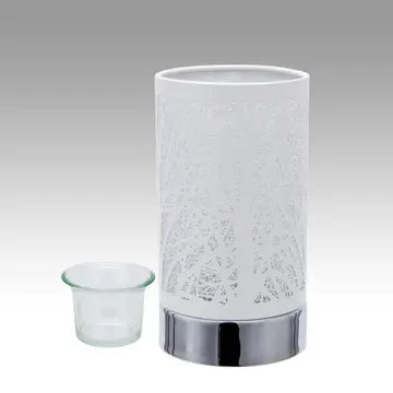 7" Touch Lamp - White Forest