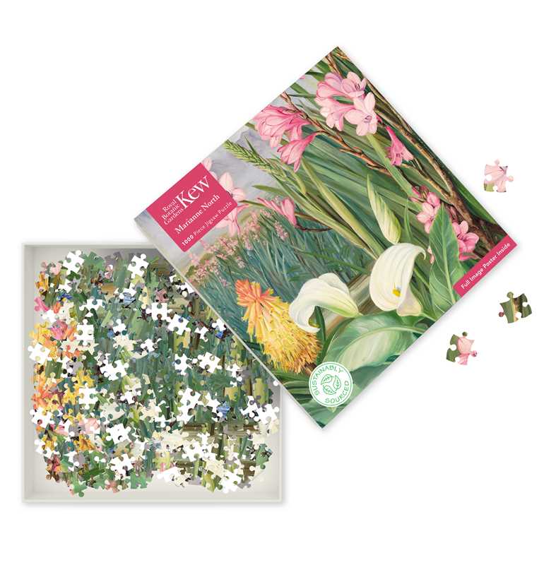 Adult Sustainable Jigsaw Puzzle Kew Gardens: Marianne North: Beauties of the Swamps at Tulbagh by: Jigsaw; 1 pages / English