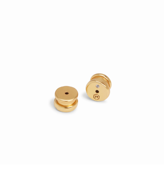 Antonia Gold Large Hoop - Cubic Zirconia