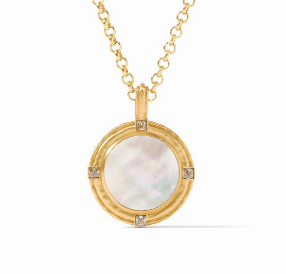 Astor Gold Pendant - Mother of Pearl