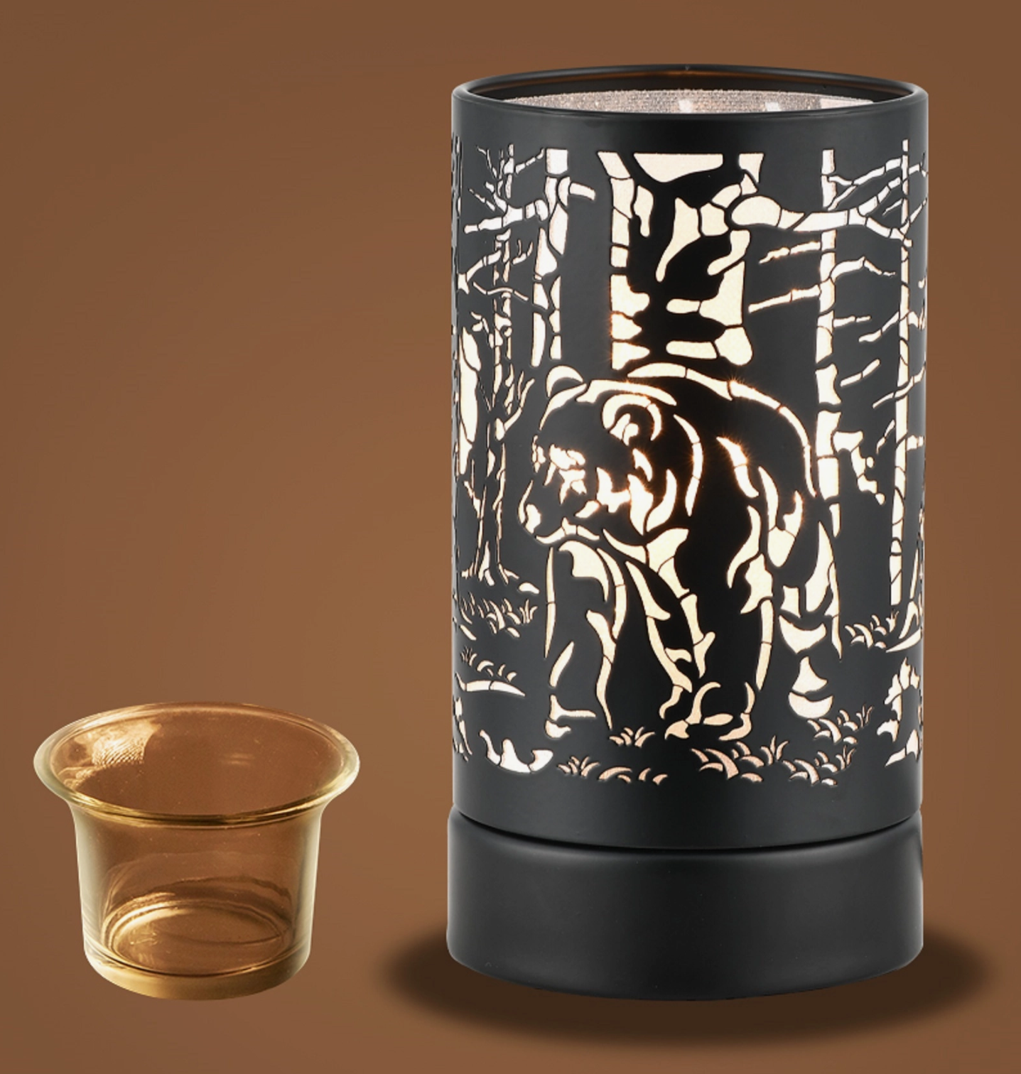7" Touch Lamp -Blk Bear