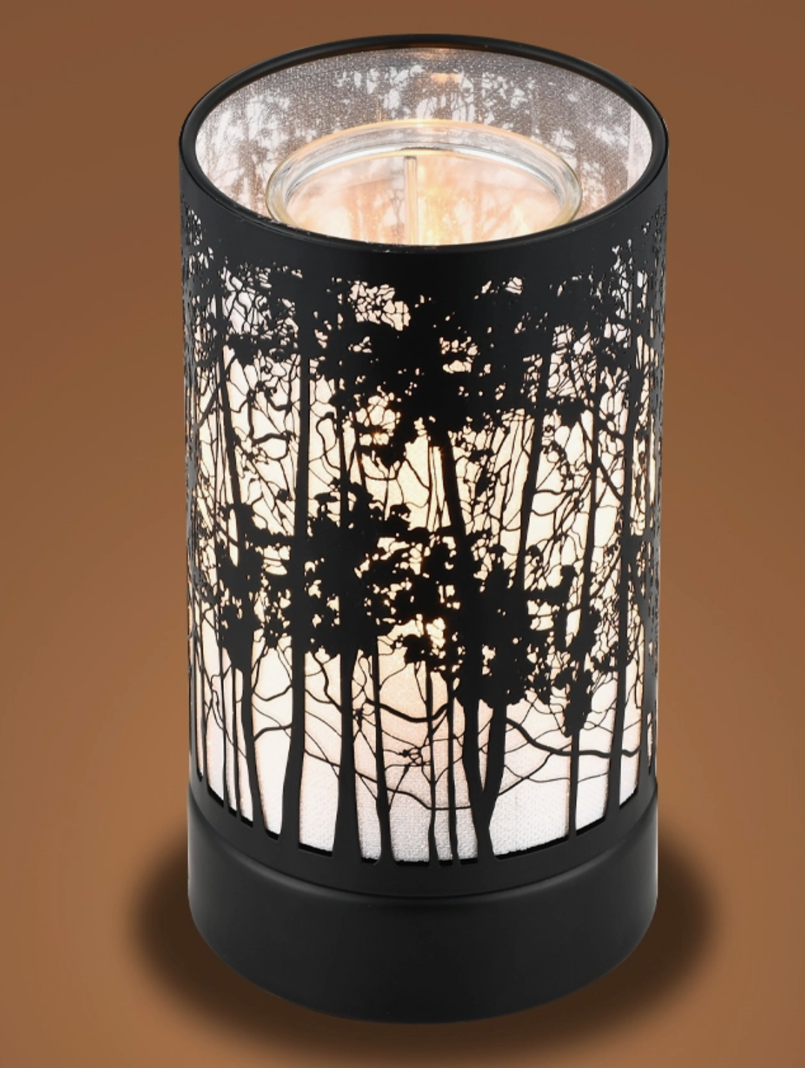 7" Touch Lamp - Blk Trees