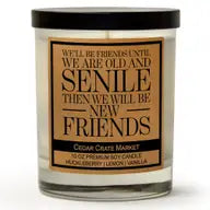 We'll Be Friends Until We Are Old And Senile Soy Candle