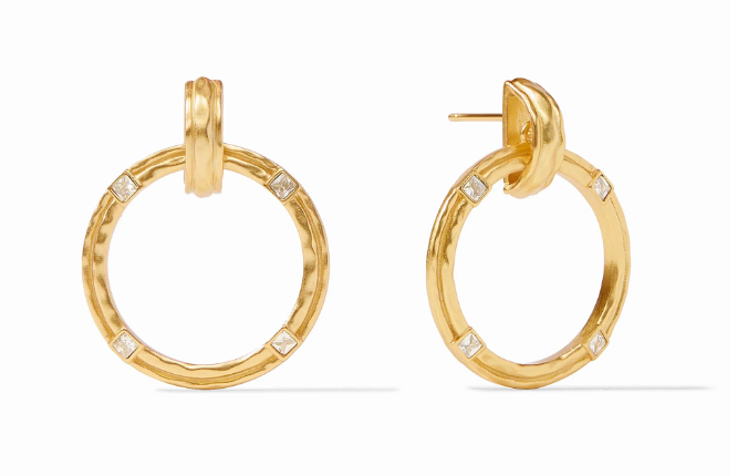 Astor Doorknocker Earring - Cubic Zirconia