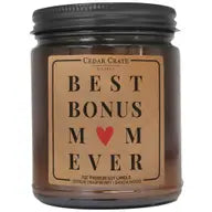 Best Bonus Mom Ever-Amber Jar Candle