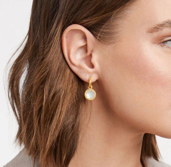 Fleur-de-Lis 2-in-1 Gold Earring