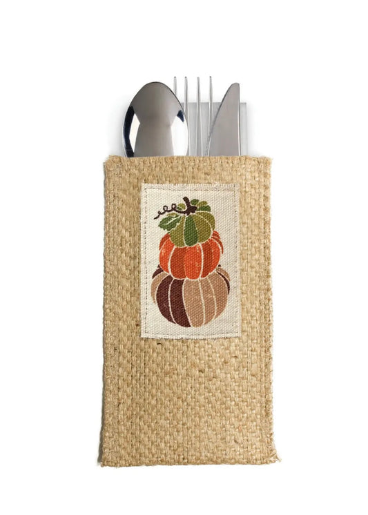 Harvest Silverware Pouch - Set of 8