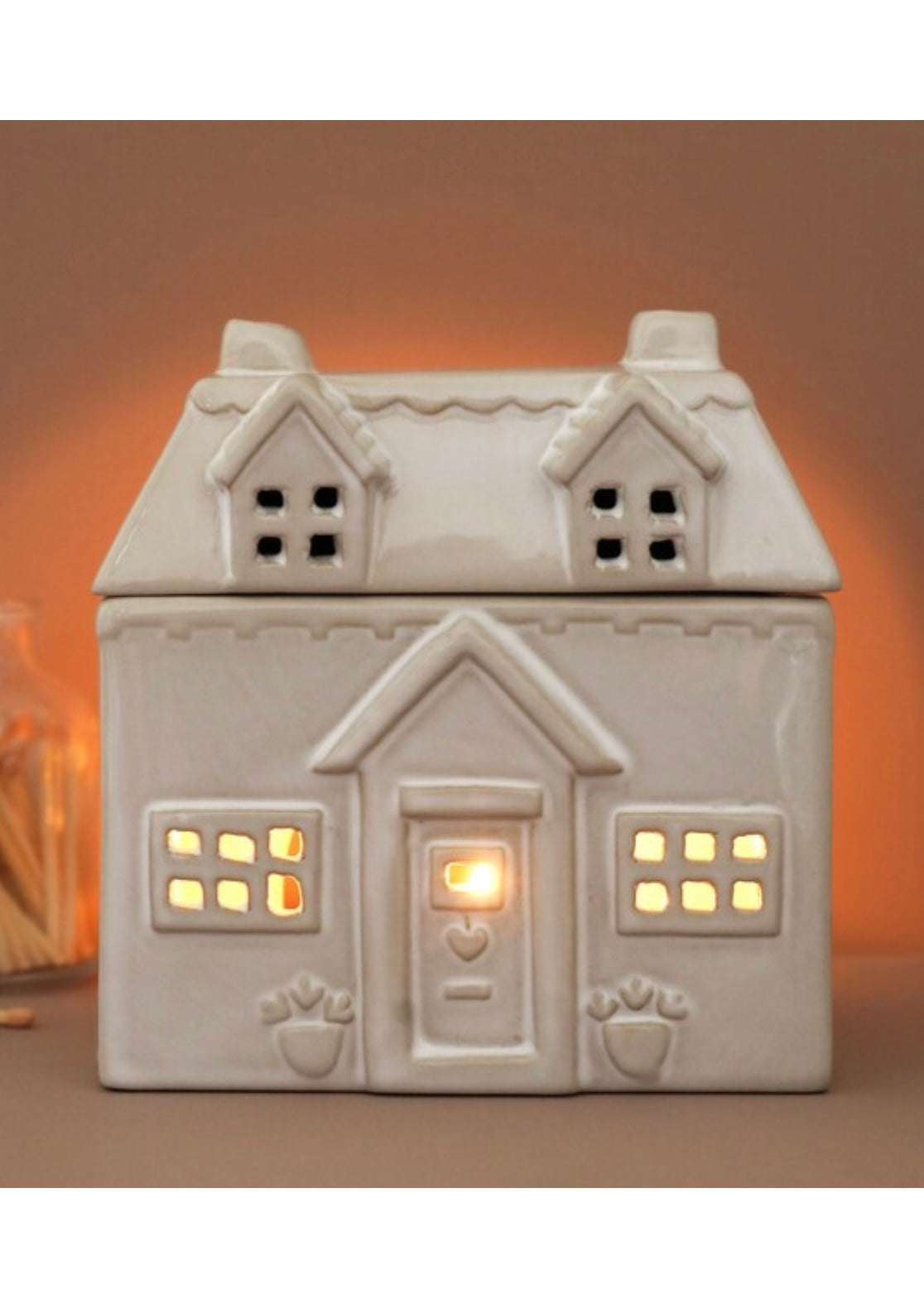 Wax Melt Burner Ceramic House