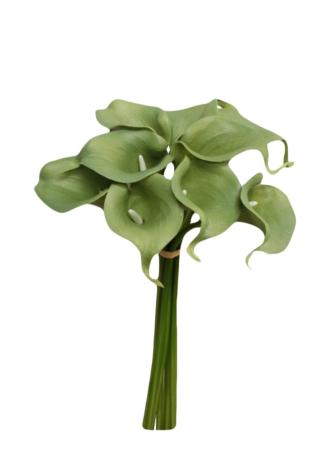 Calla lily green color palette 10 stem bundle-Artifical