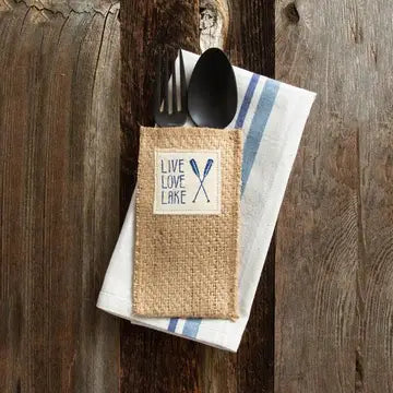 Live Love Lake Silverware Pouch - Set of 8