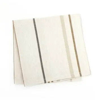 Neutral Striped Cloth Napkins - Set of 4