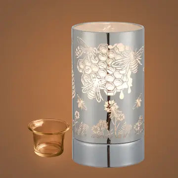 7" Touch Lamp - Silver Honeybee