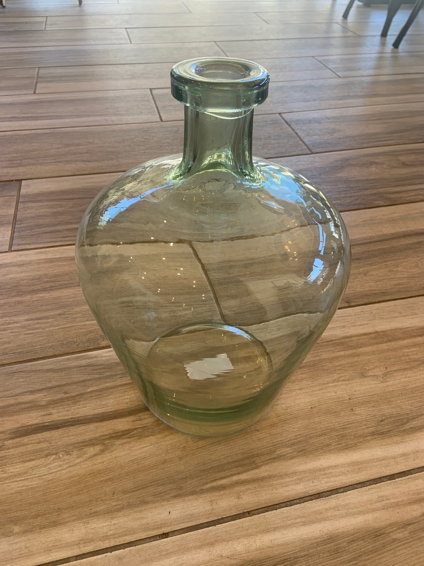 Lrg. Glass Jar Base Green