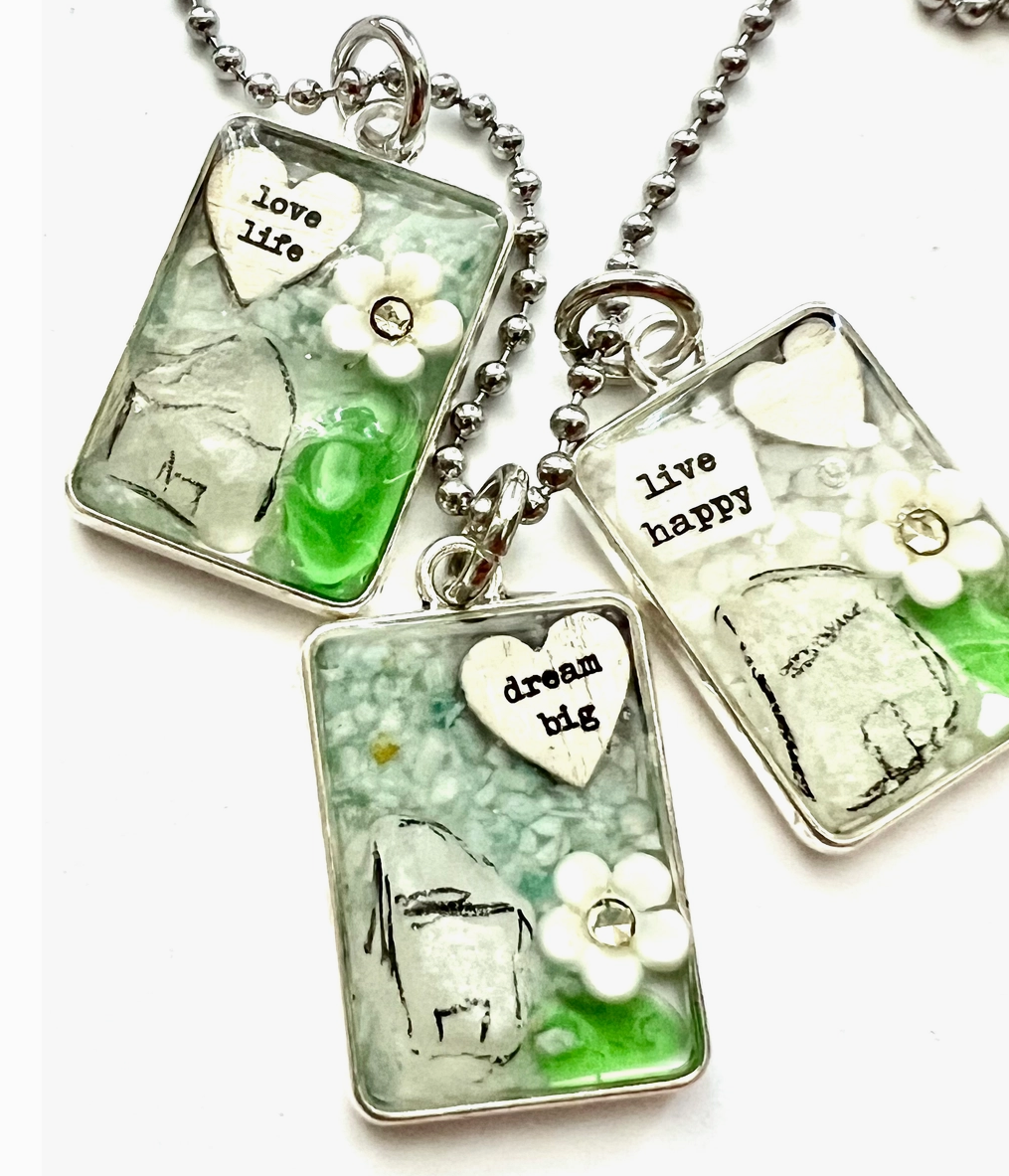 Beach Glass Mosaic Necklace