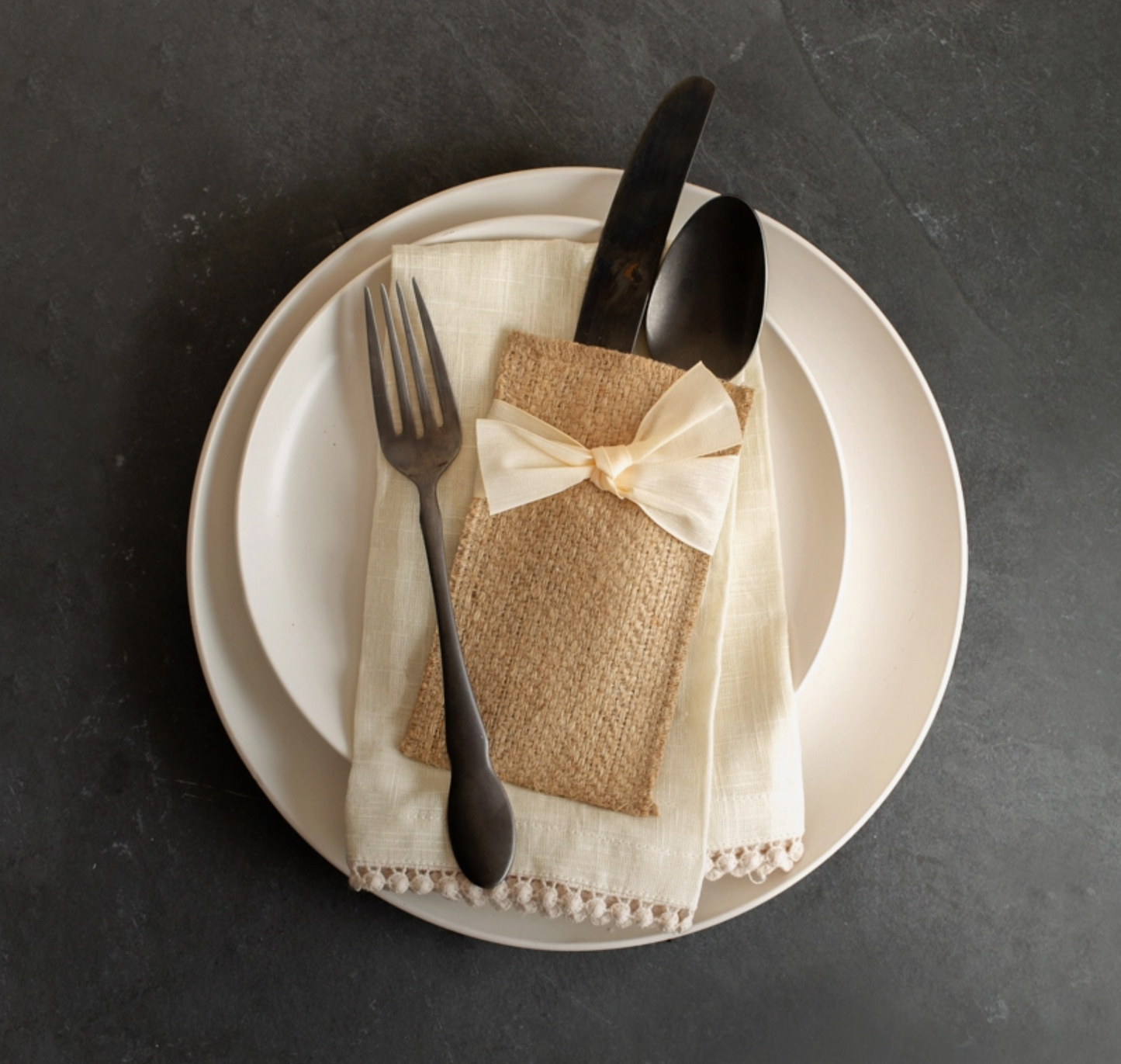 Cream Cloth Napkins - Set of 4