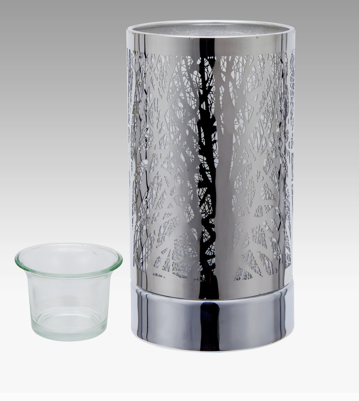 7" Touch Lamp - Silver Forest