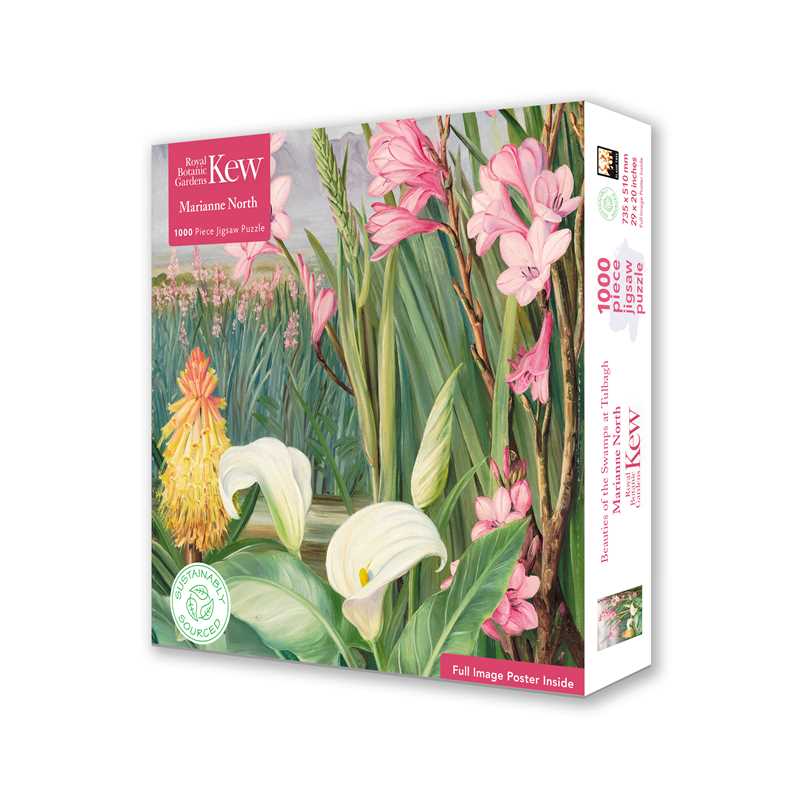 Adult Sustainable Jigsaw Puzzle Kew Gardens: Marianne North: Beauties of the Swamps at Tulbagh by: Jigsaw; 1 pages / English