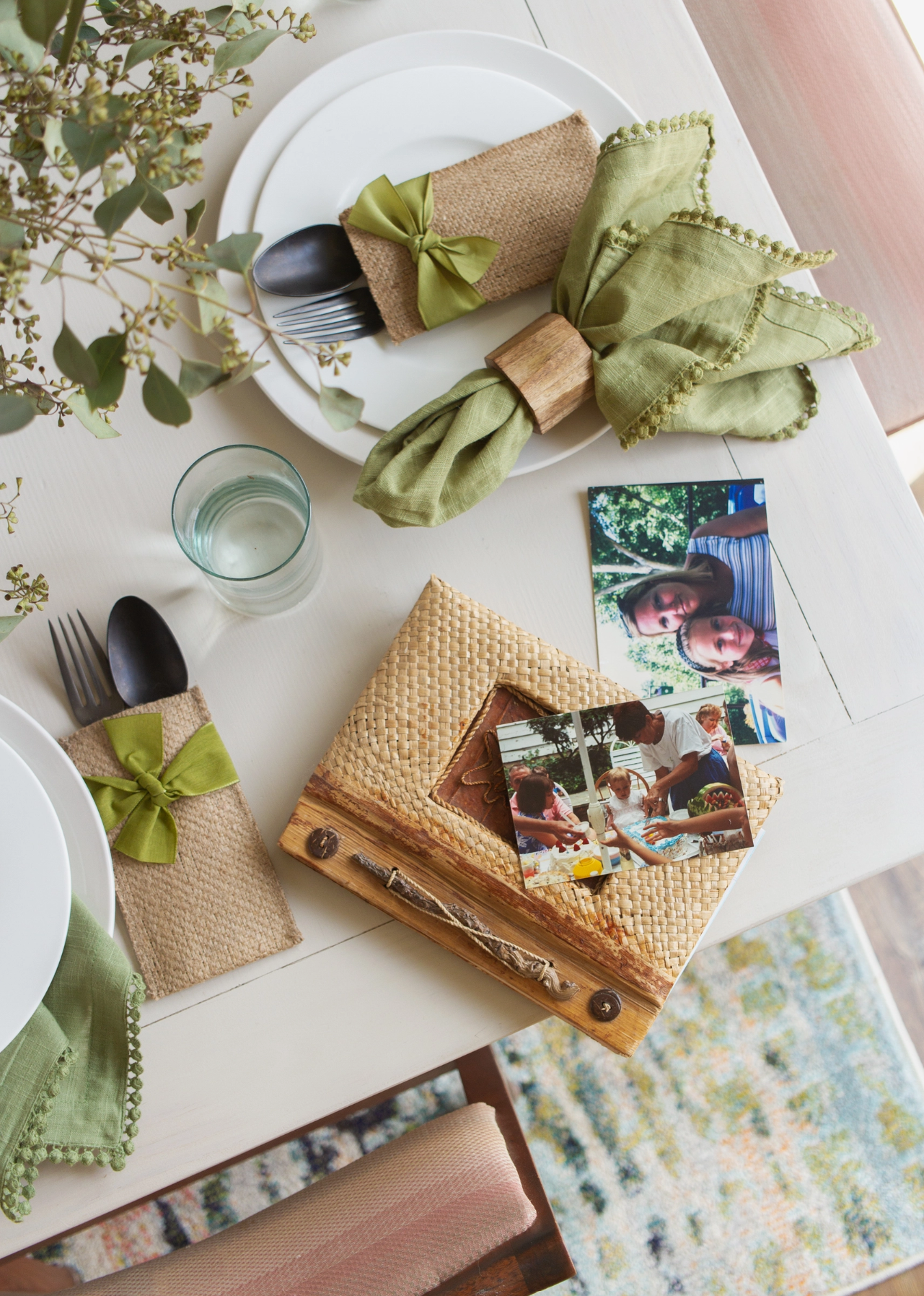 Green Cloth Napkins - Set of 4