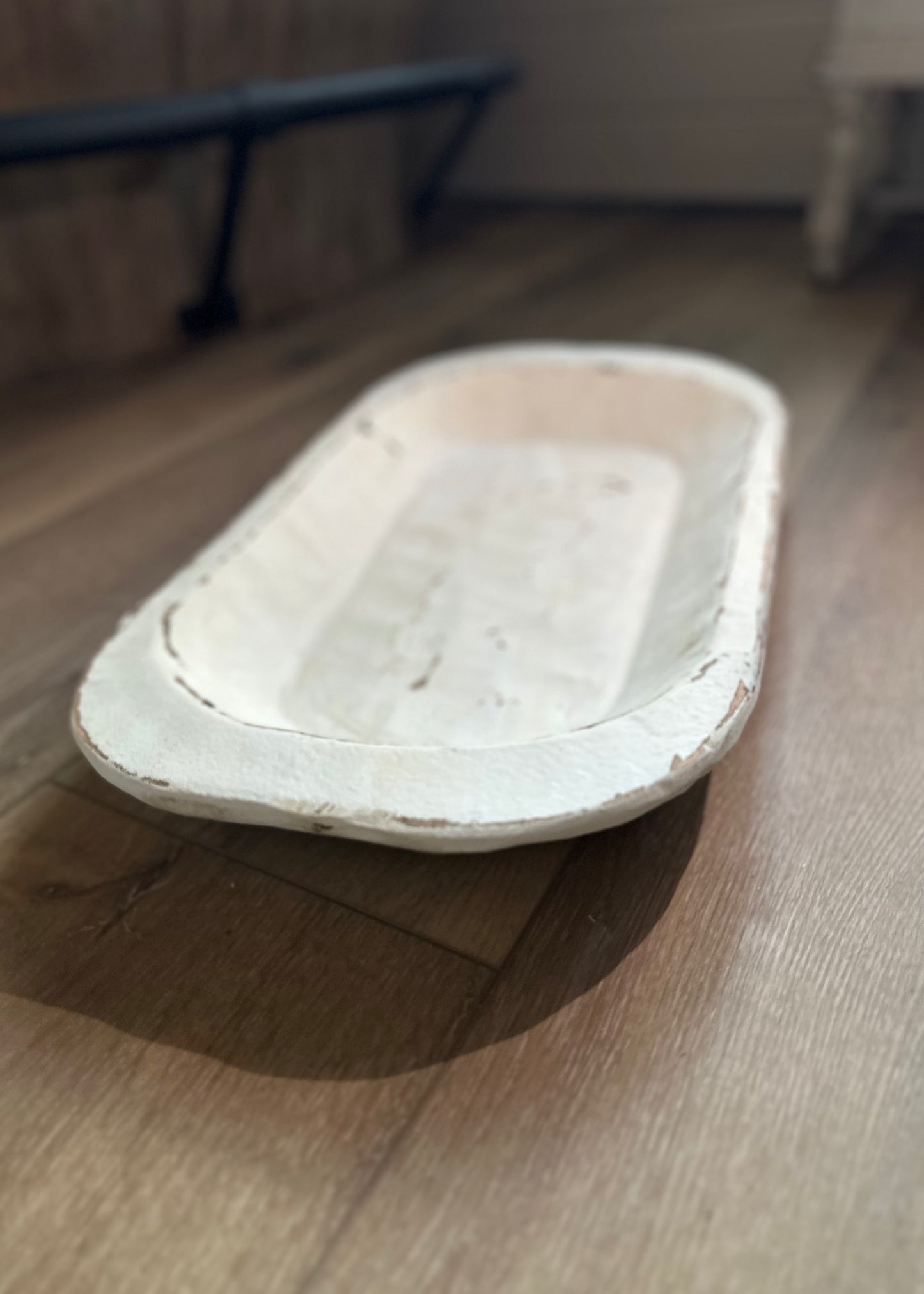 Medium Dough Bowl - Whitewashed
