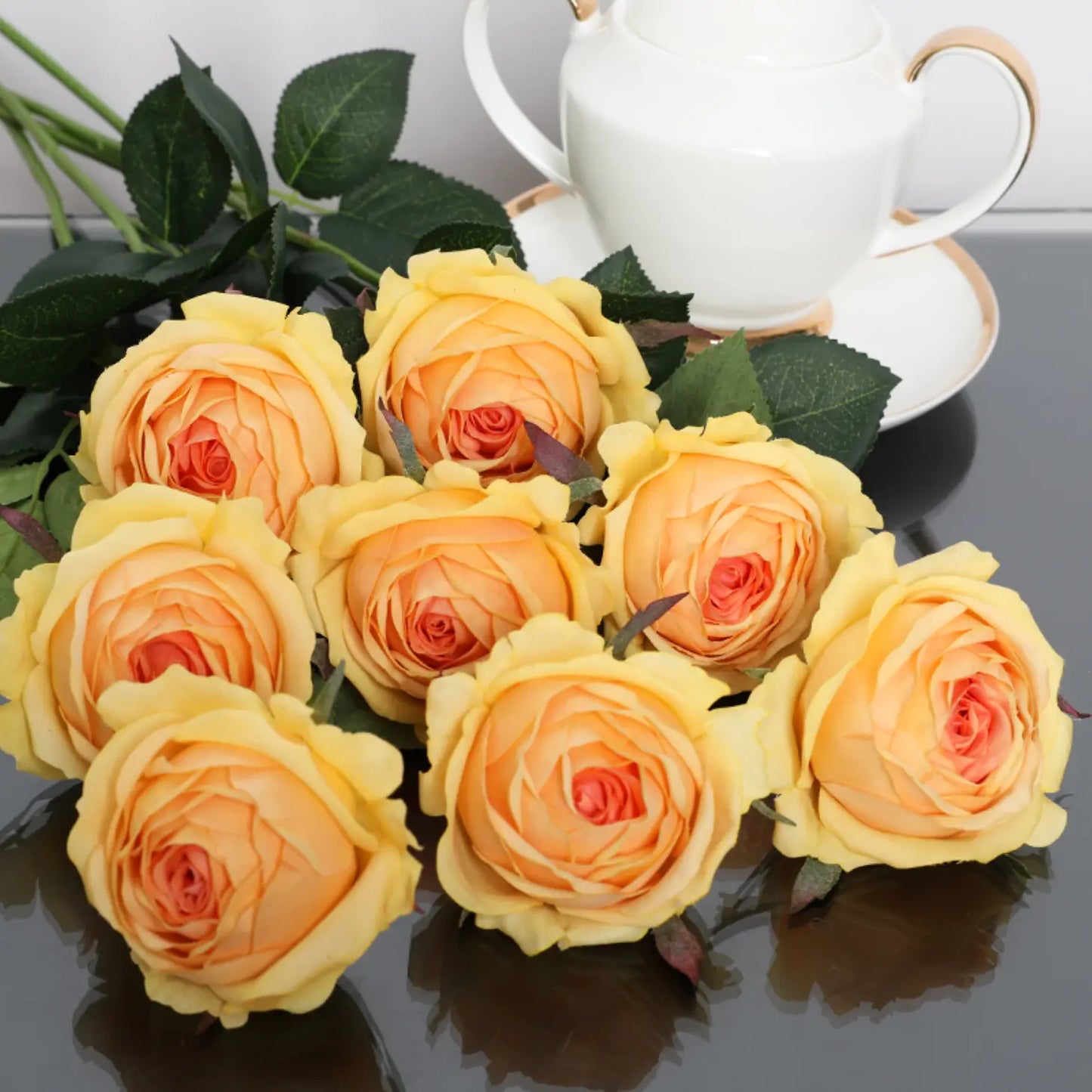 Cabbage Rose-Soft Orange