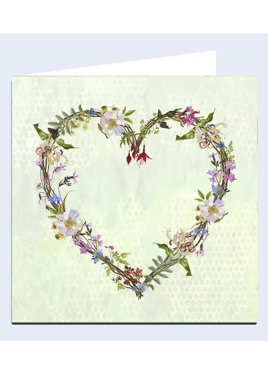 Flower Heart-Note Card