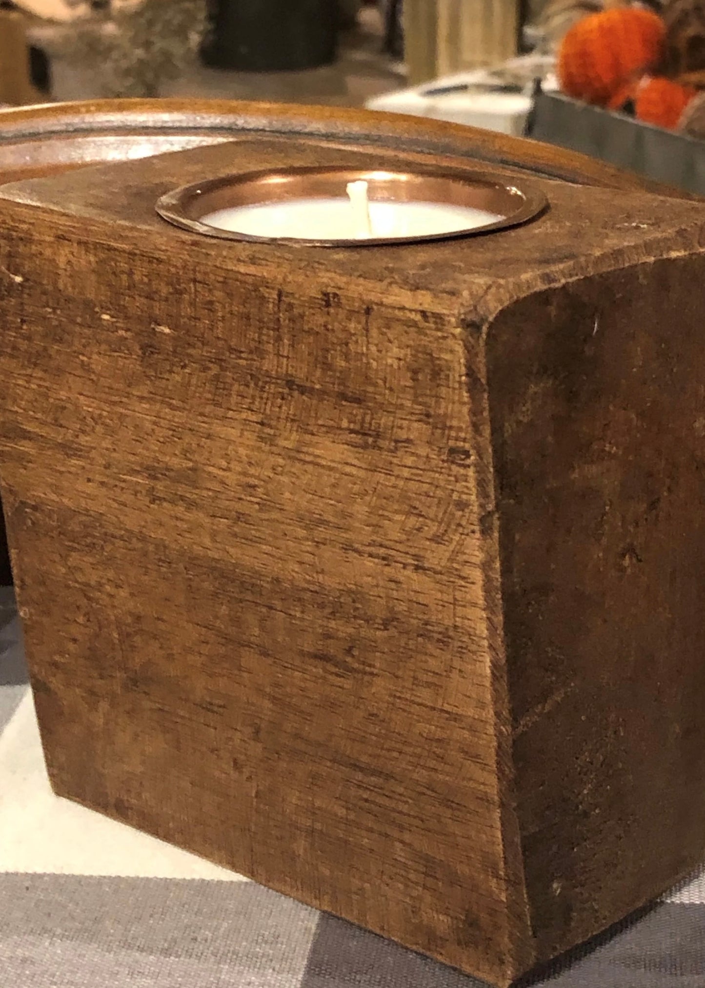 Single Hole Natural Sugar Mold Candle Holder