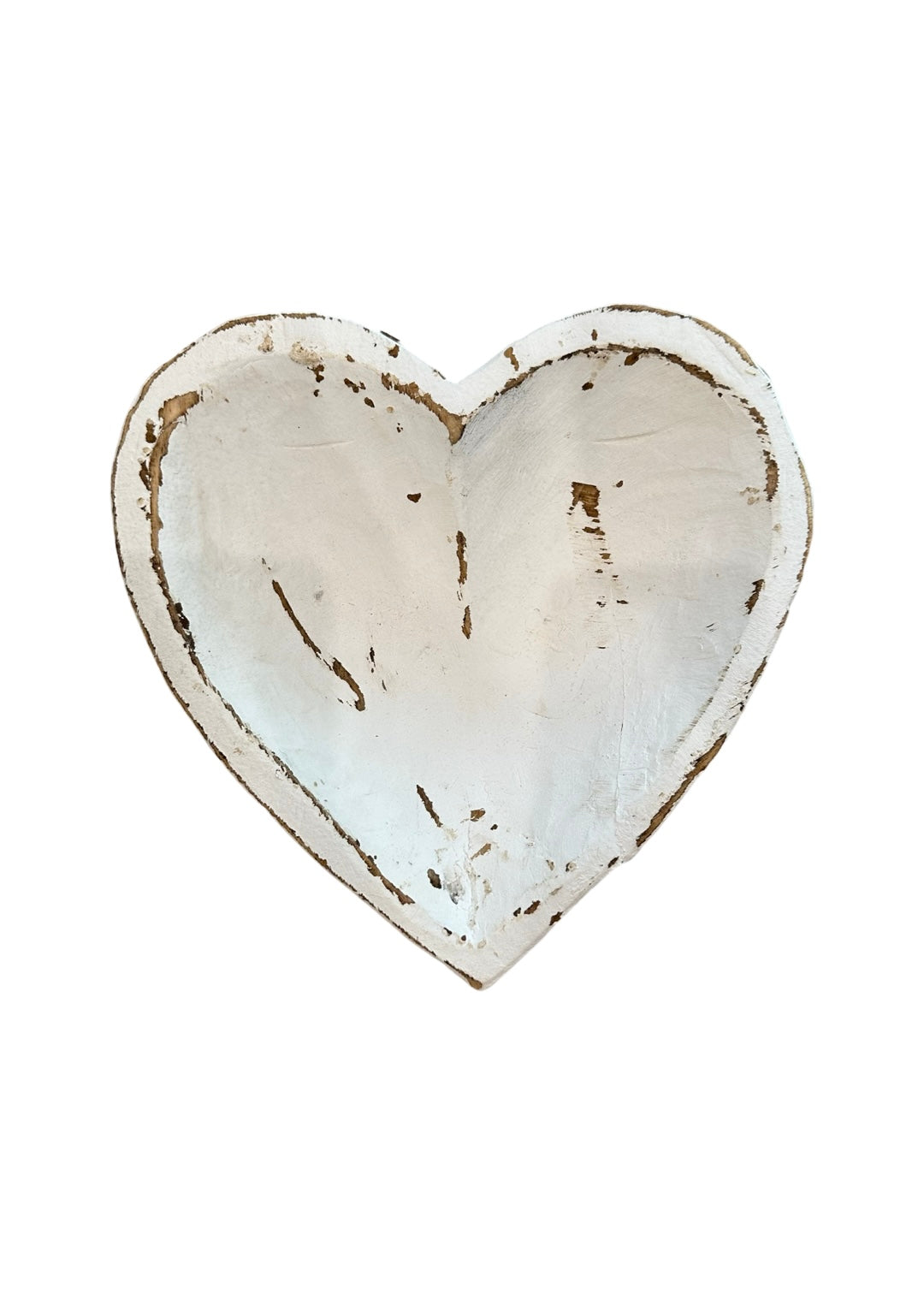 Heart Dough Bowls - Whitewashed