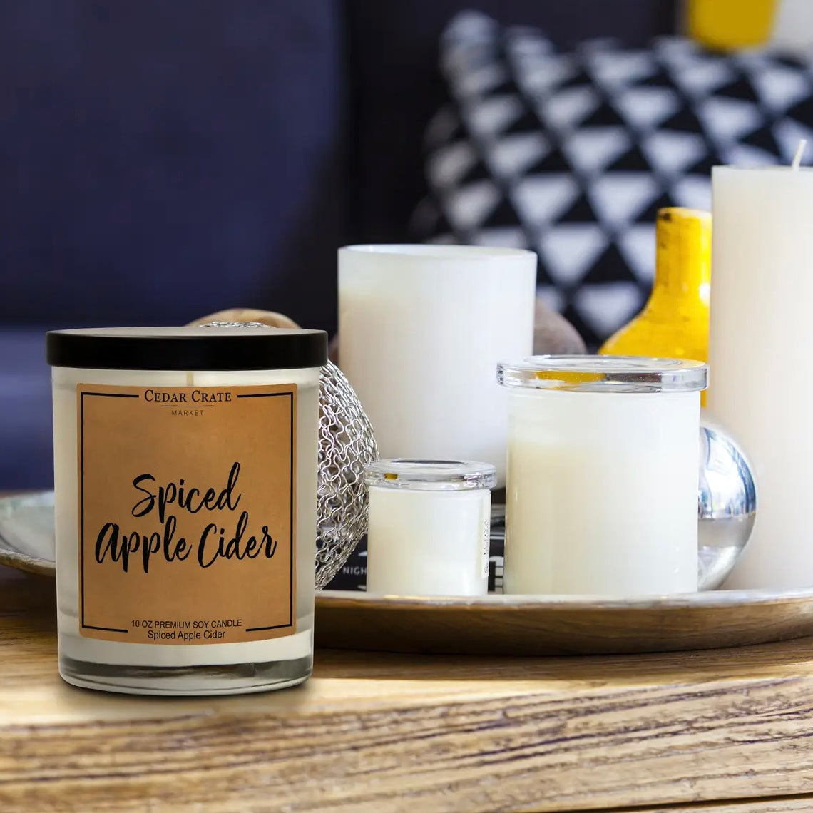 Spiced Apple Cider Kraft Soy Candle