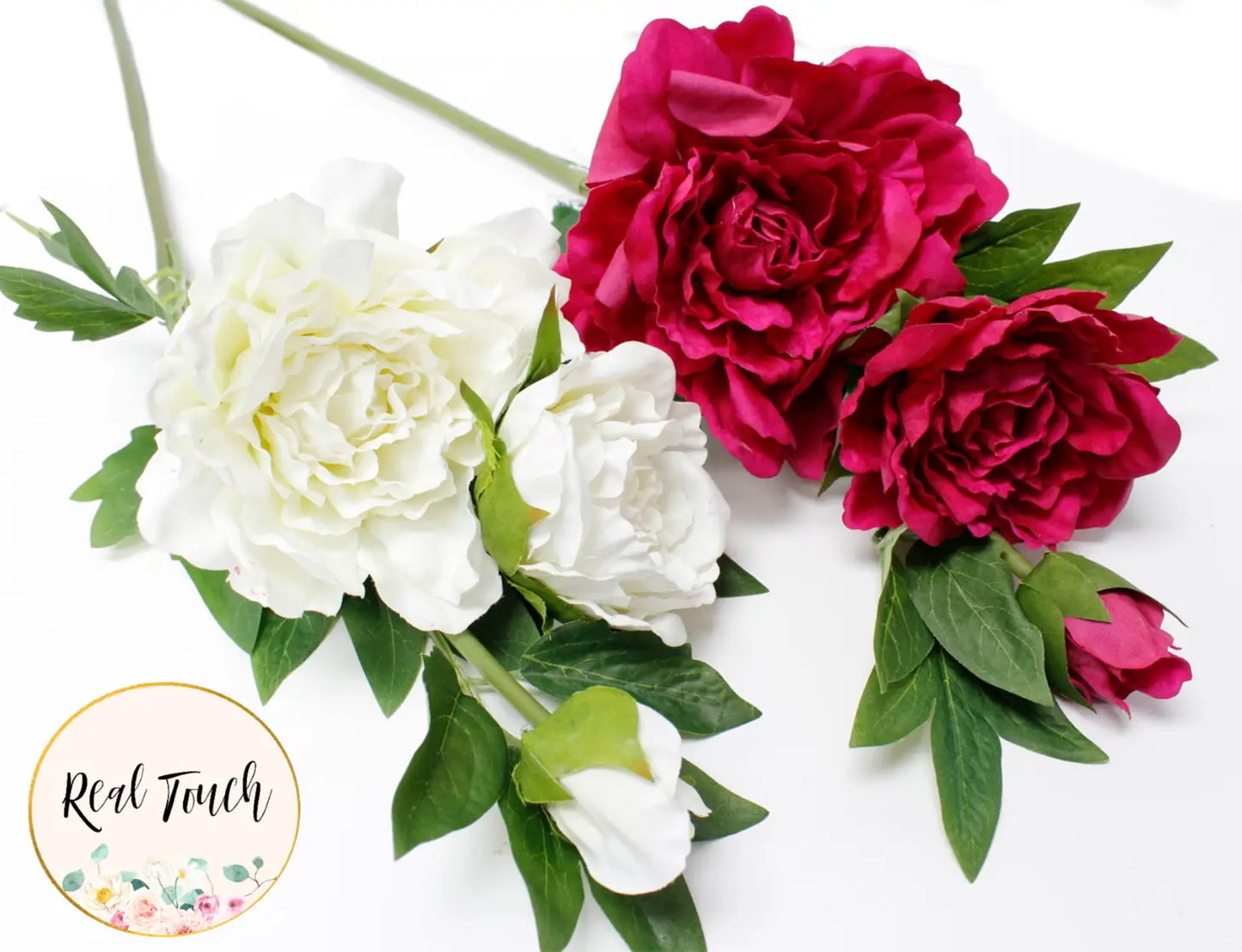 Peony Stems-Fuchsia
