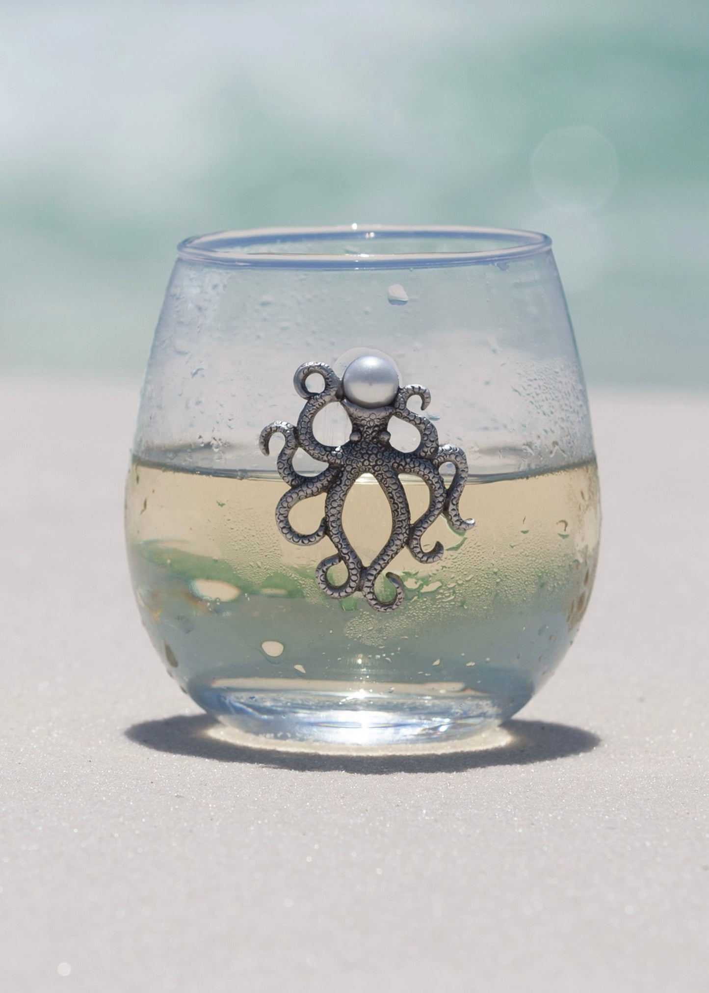 Octopus wine glass