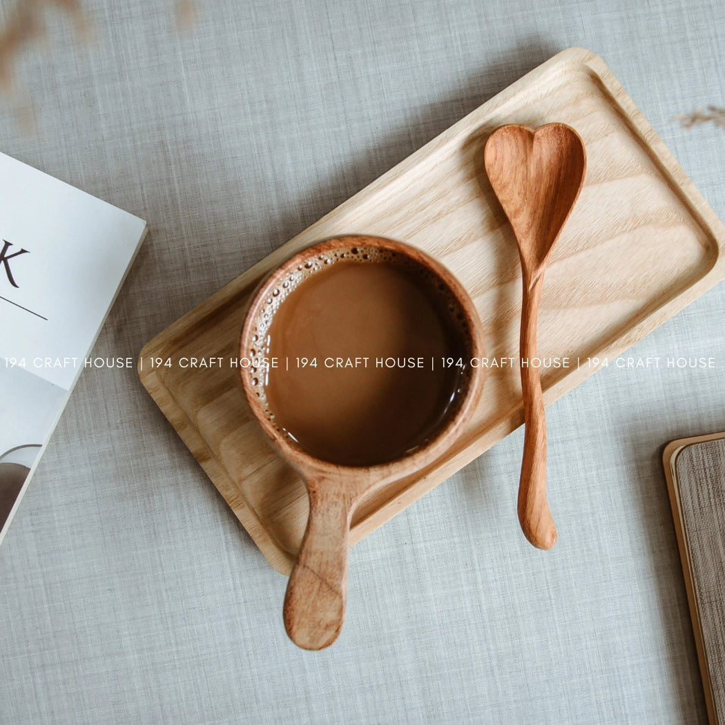 Wiggly Heart Wooden Spoon