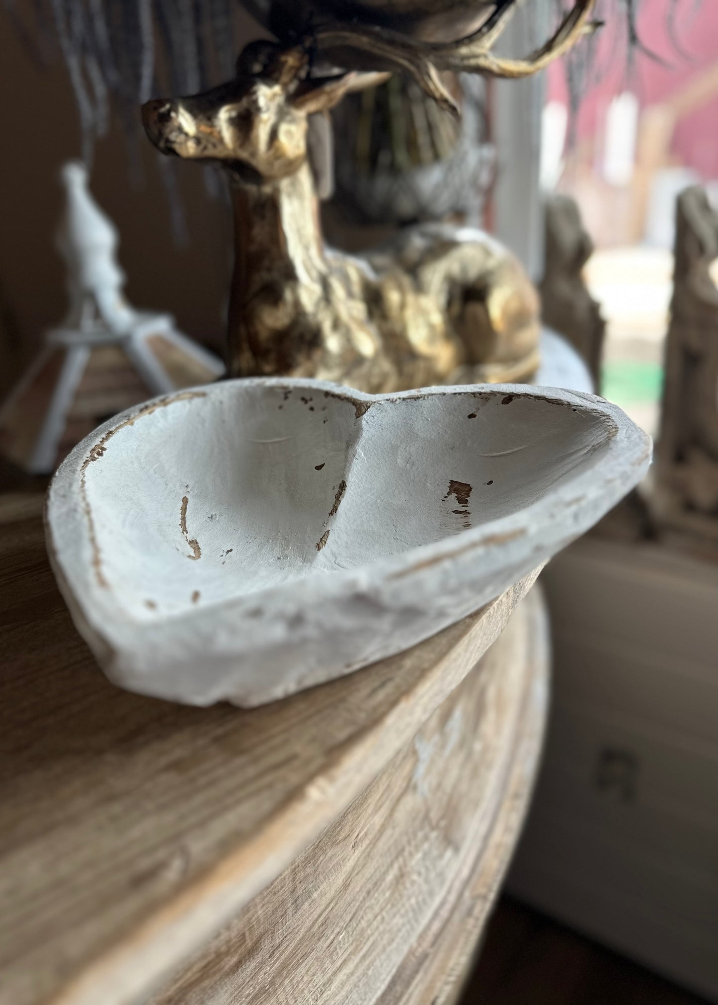 Heart Dough Bowls - Whitewashed