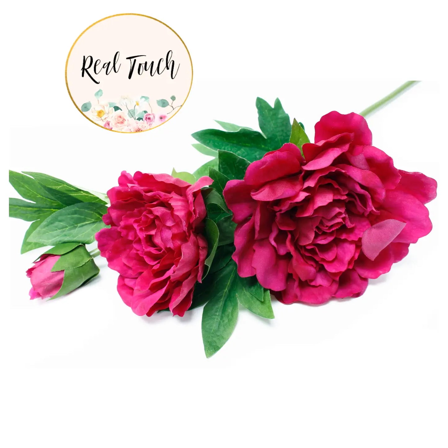 Peony Stems-Fuchsia