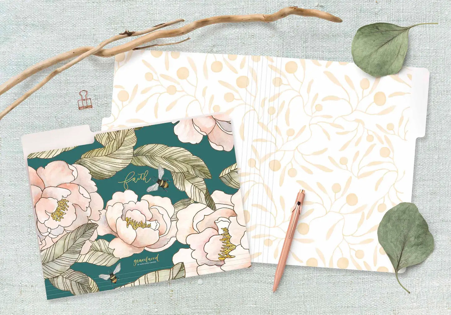 Faith Hope Love GraceLaced File Folders