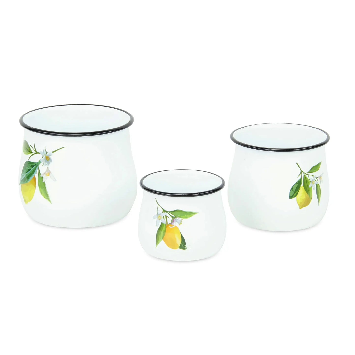 Gilad Lemon Themed Metal Jars