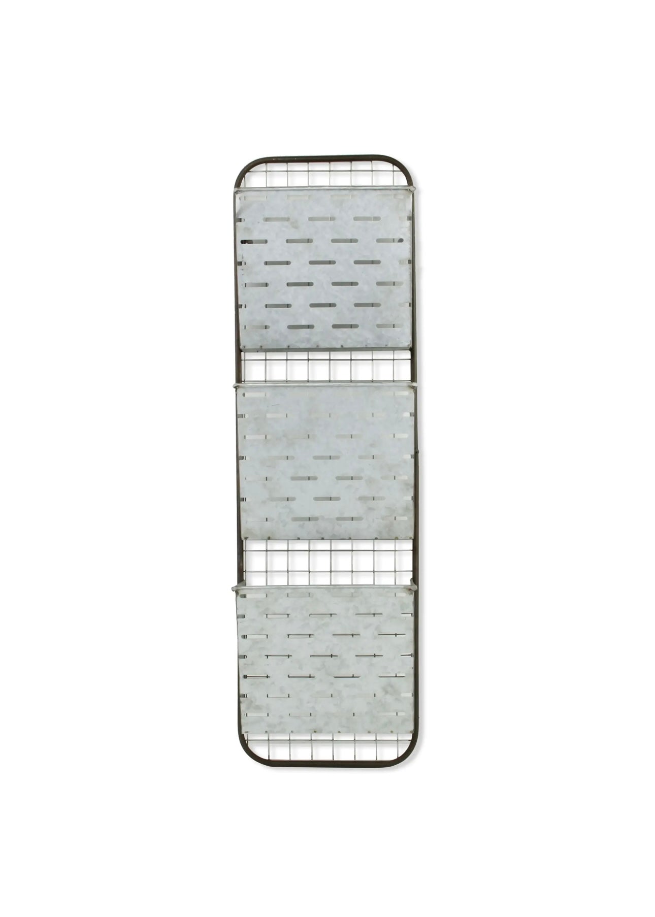 3 Tier Slat Metal Pockets