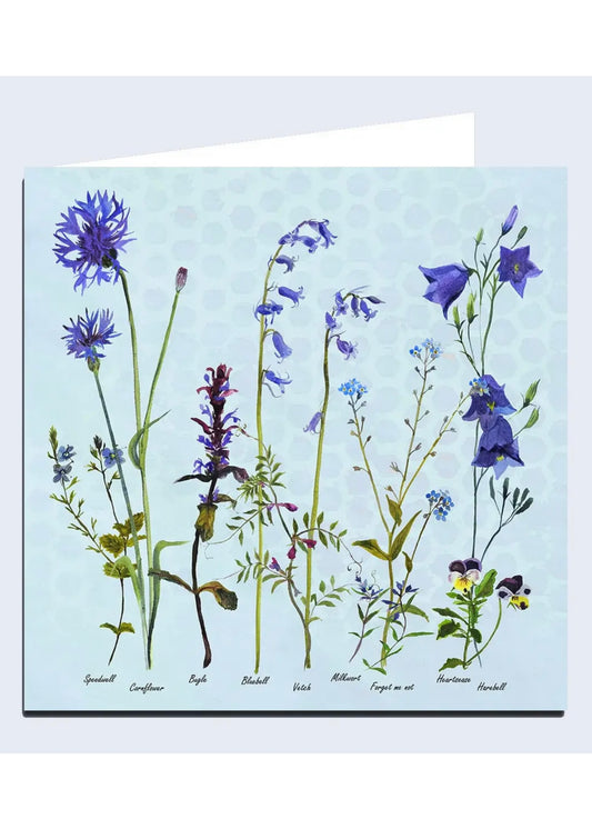 Wildflowers 'The Blues' Greeting Card