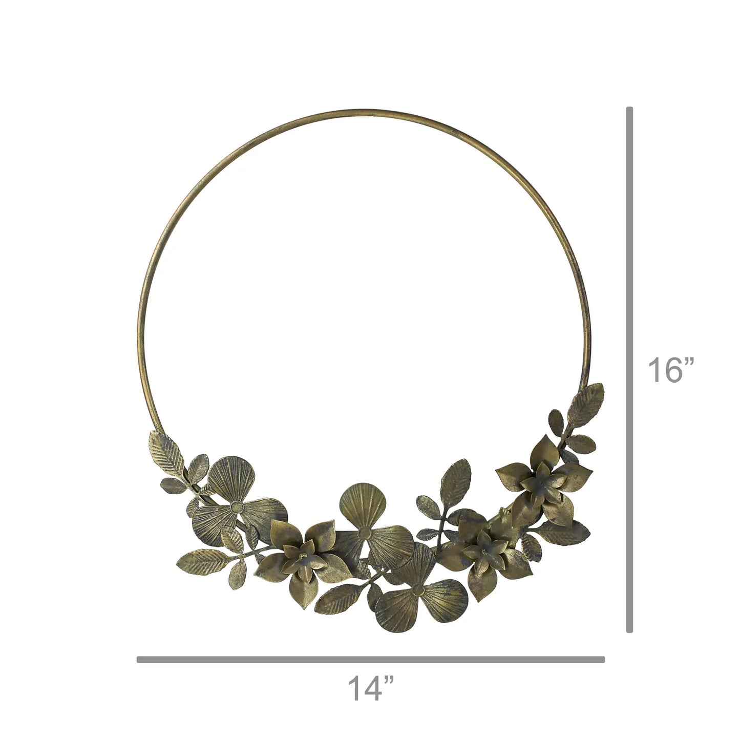Astoria Floral Wreath, 14 x 16