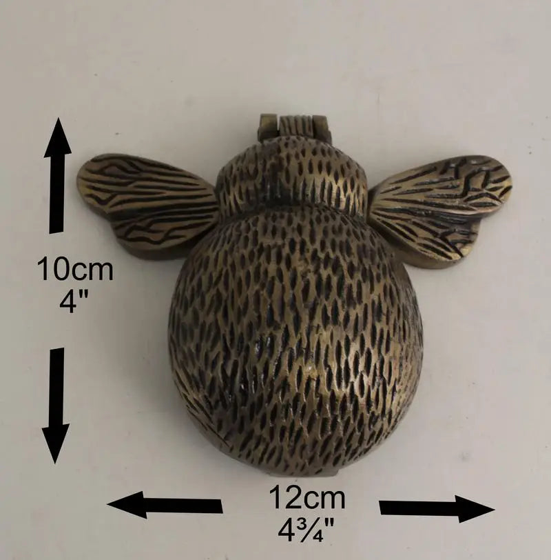 Bee Door Knocker - Antique Brass