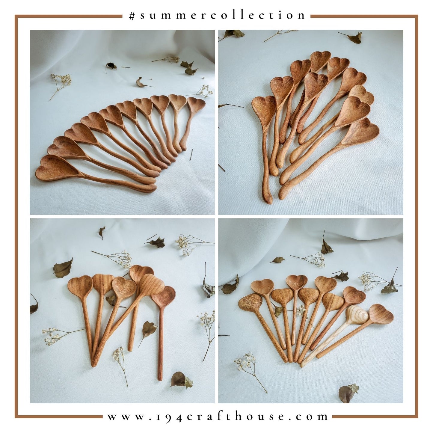 Wiggly Heart Wooden Spoon