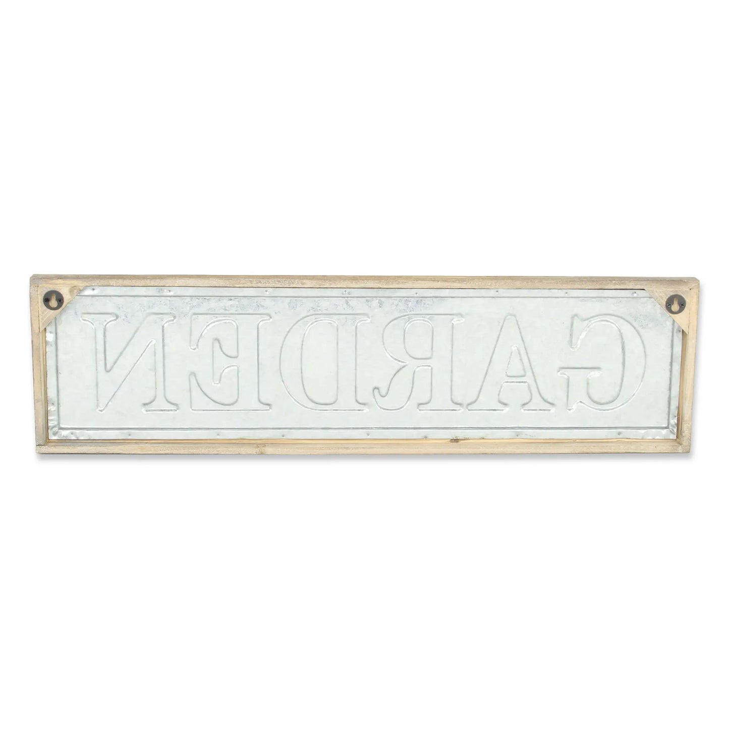 "Garden" Wood Frame Wall Sign