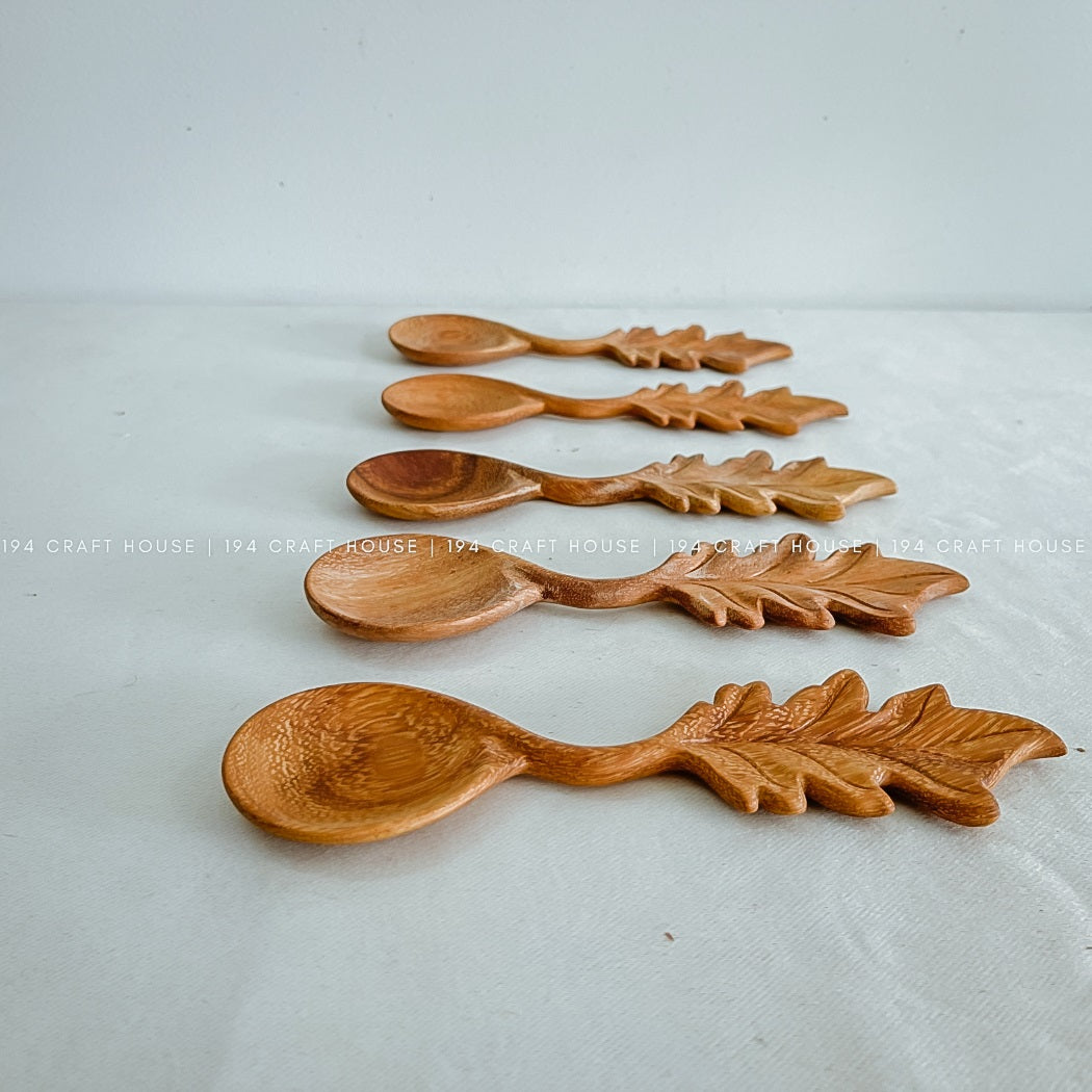 Scoop Leaf Wooden Spoon