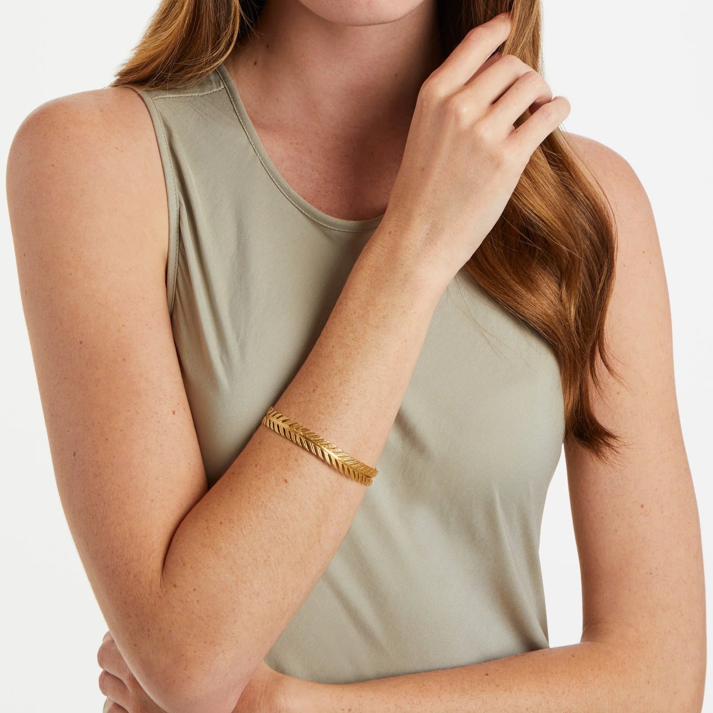 Fern Gold Bangle