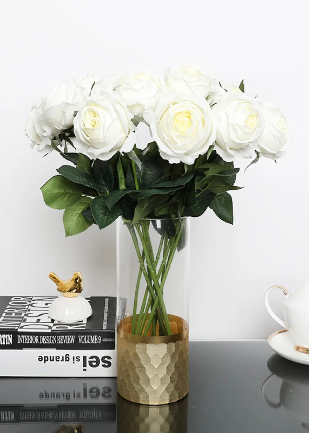 Cabbage Rose-Cream Ivory