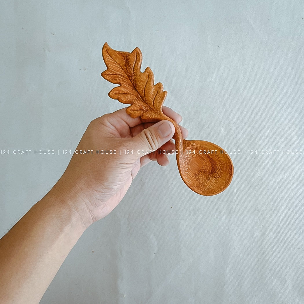 Scoop Leaf Wooden Spoon